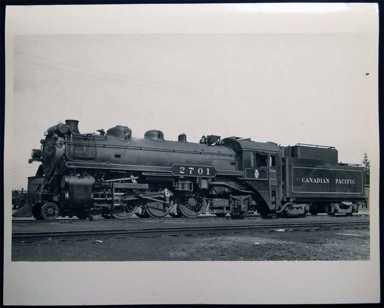 Item #26735 Photograph of the Canadian Pacific 4-6-2 # 2701. Americana - 20th Century - Photography - Transportation - Rail.