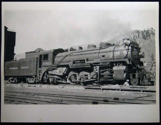 Item #26736 Photograph of the Canadian Pacific 2-8-2 # 5343 at North Bend B.C. 1953. Americana -...