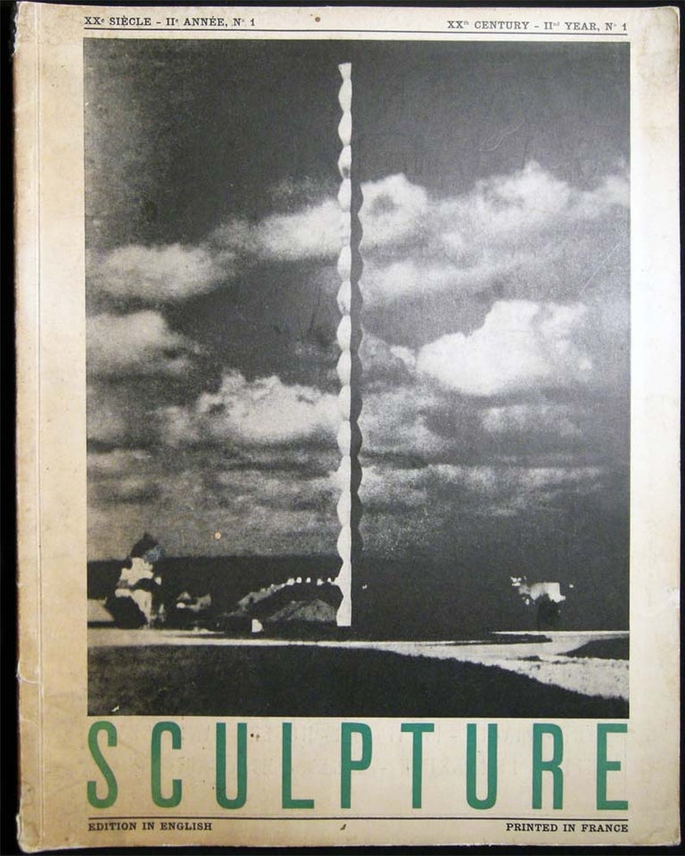 Item #26770 XXth Century (Twentieth Century) A Magazine of Art No. 1 IInd Year 1939 Sculpture. Art - 20th Century - Periodical - XXth Century.
