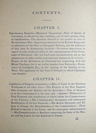Cincinnati's Beginnings. Missing Chapters in the Early History of the City And the Miami Purchase: Chiefly from Hitherto Unpublished Documents.