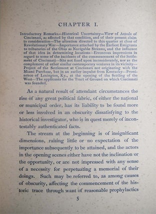 Cincinnati's Beginnings. Missing Chapters in the Early History of the City And the Miami Purchase: Chiefly from Hitherto Unpublished Documents.