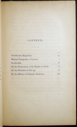 Practical Observations on the Preservation of Health, and the Prevention of Diseases; Comprising the Author's Experience on the Disorders of Childhood and Old Age, on Scrofula, and on the Efficacy of Cathartic Medicines
