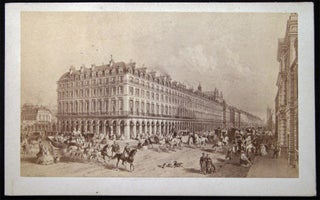 Item #4152 Rue De Rivoli Taupin Ledot Jeune Carte-de-Visite Photograph. France - 19th century -...