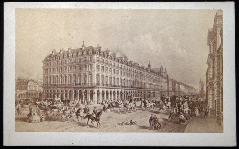 Item #4152 Rue De Rivoli Taupin Ledot Jeune Carte-de-Visite Photograph. France - 19th century - Photography - Paris.