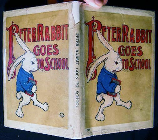 Item #8408 Peter Rabbit Goes to School. Louise A. Field.