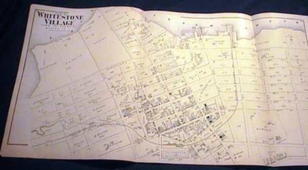 Item #8952 Original Map of Part of Whitestone Village Northern Part Long Island. Beers Atlas.